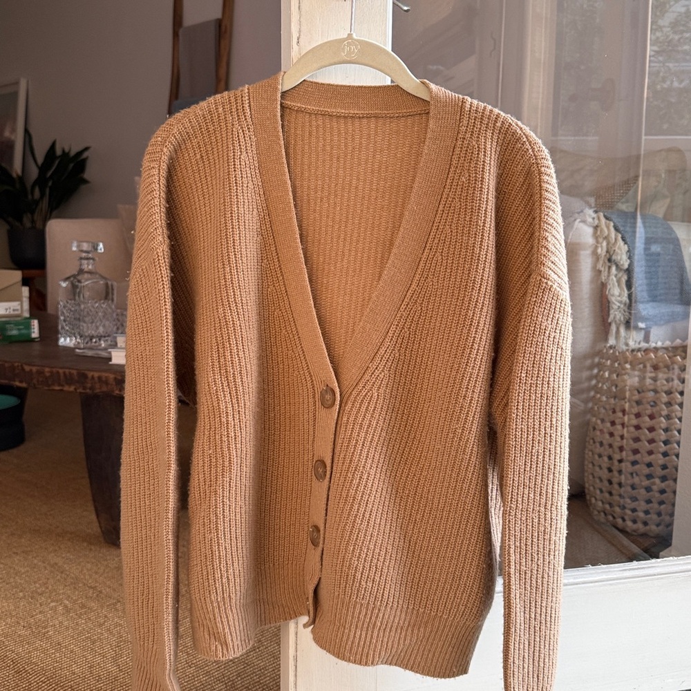 Jenni Kayne Cropped Cashmere Cocoon Cardigan size small